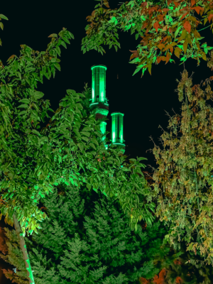 Diclekent Cami Minaresi Ağaçlar arasından Zoom ve Perspektif / 29596