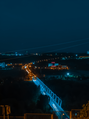 Fiskaya-Üniversite-Hevsel Manzarası Köprü ve Sokak Işıkları Eşliğinde 📷 / 29722